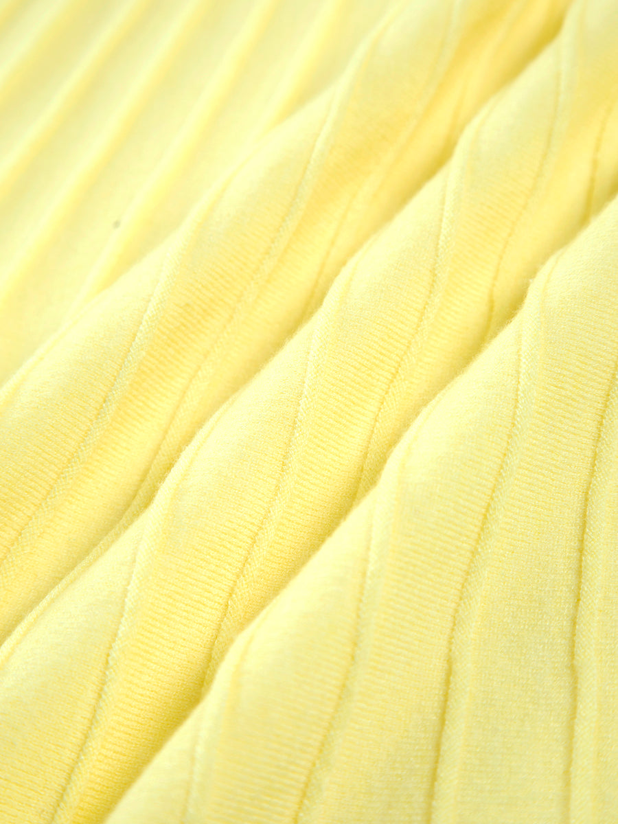 Soft Pleats Strap Dress