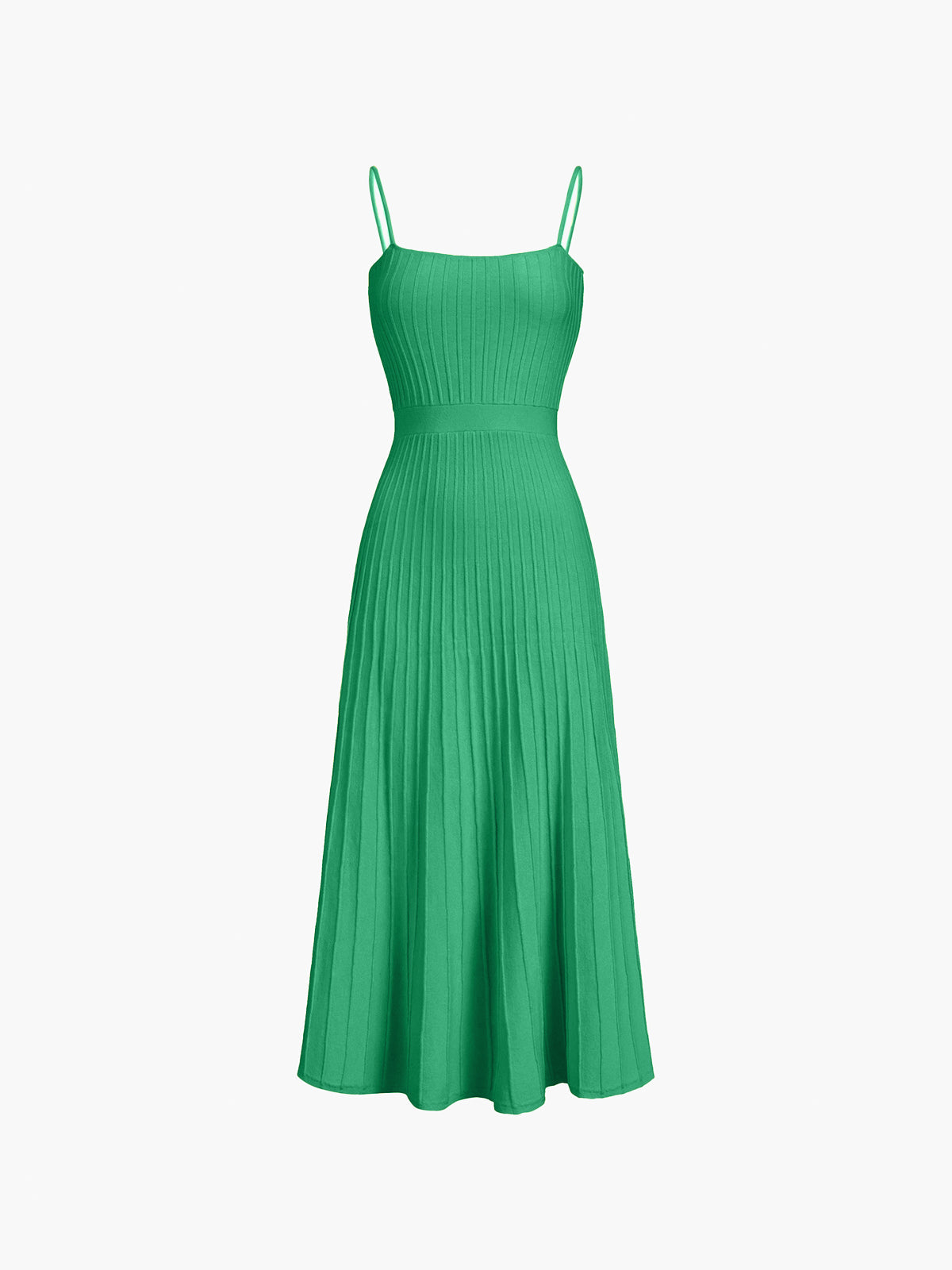 Soft Pleats Strap Dress