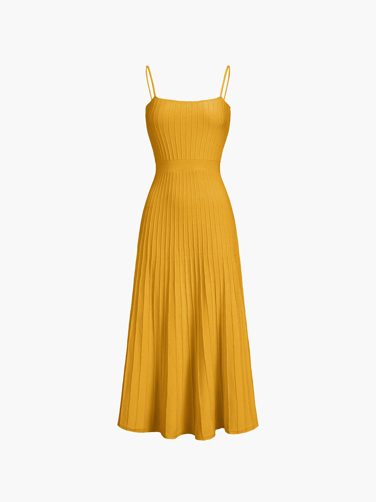 Soft Pleats Strap Dress