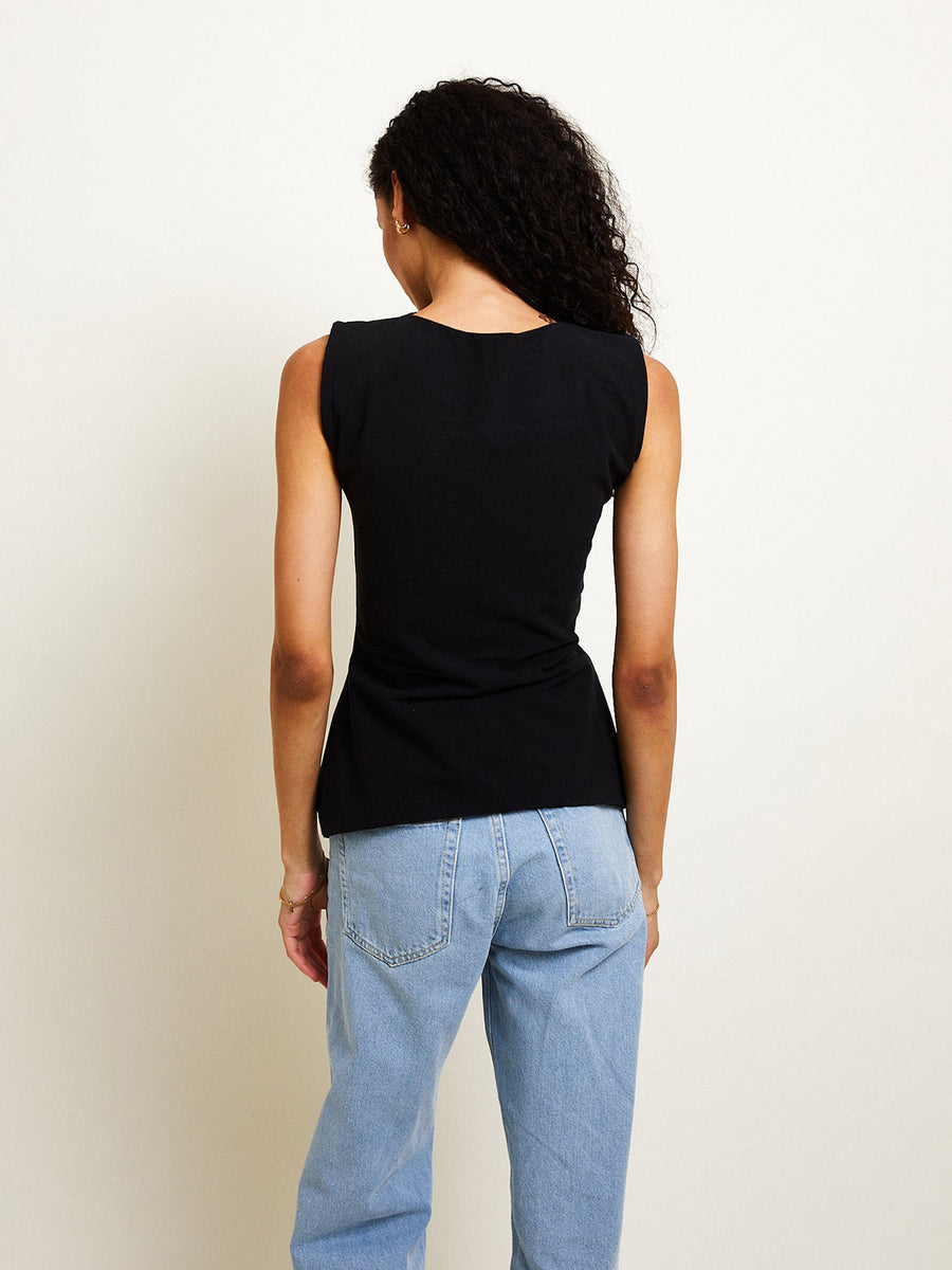 High Neck Knitted Blouse