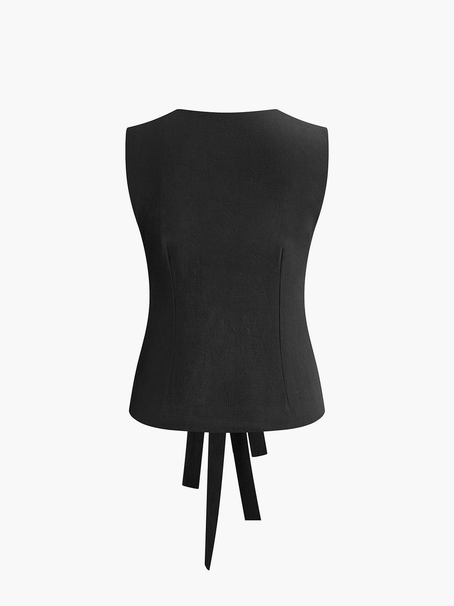High Neck Knitted Blouse