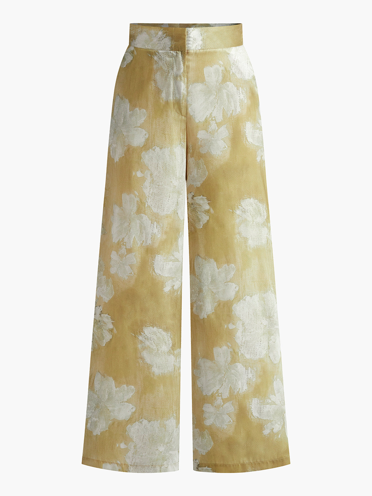 Floral Elegance Wide Leg Trousers