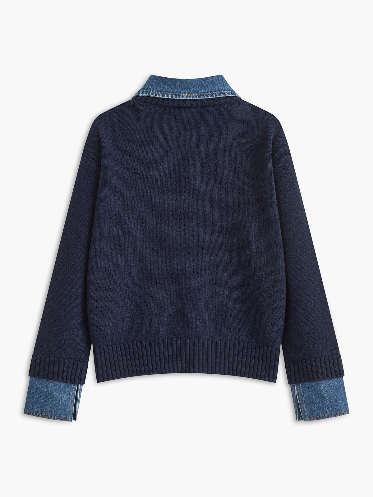 2 in 1 Panel Neck Sweater