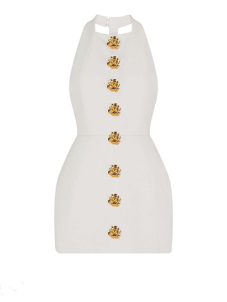 Rose Emblem Mini Dress