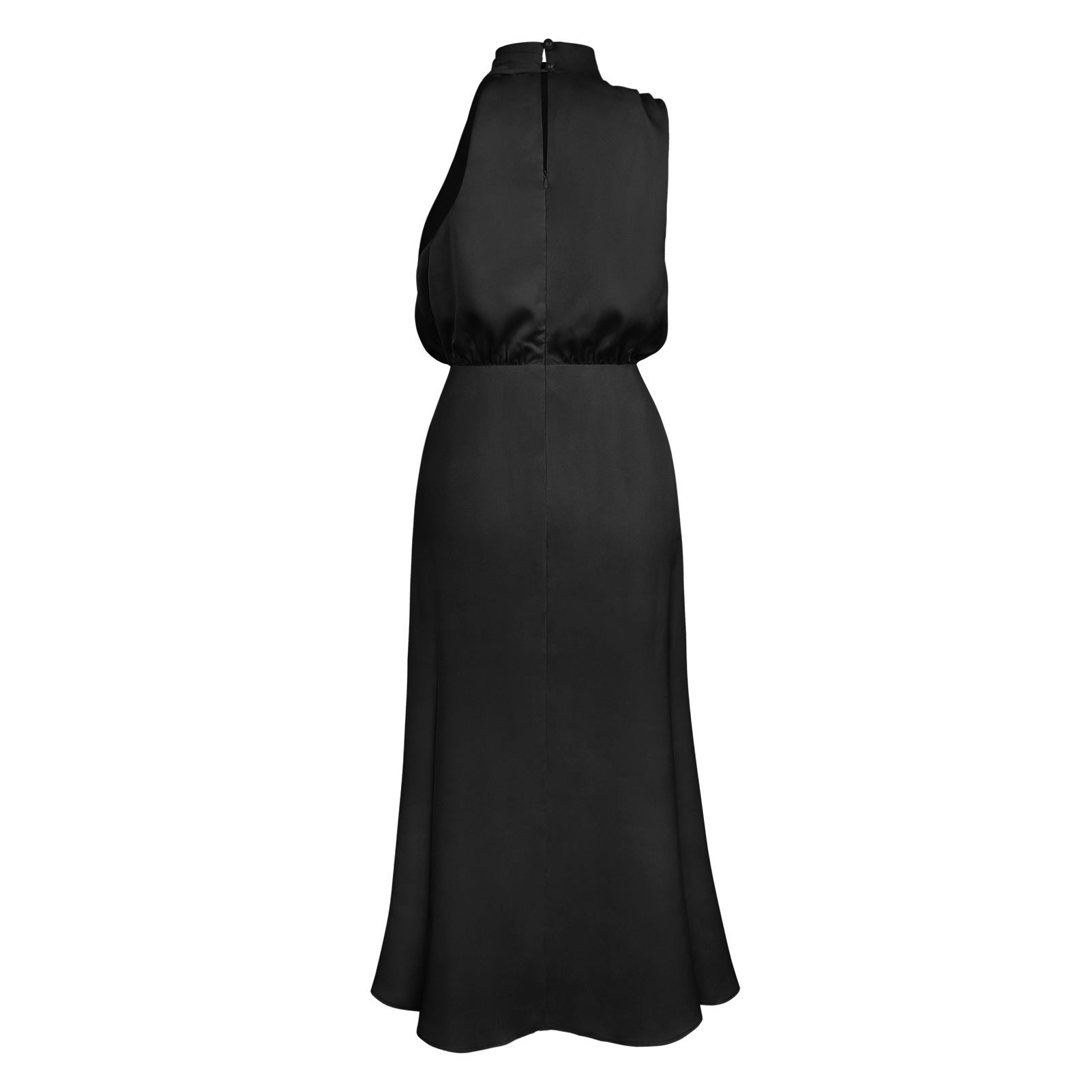 Draped Satin Dress