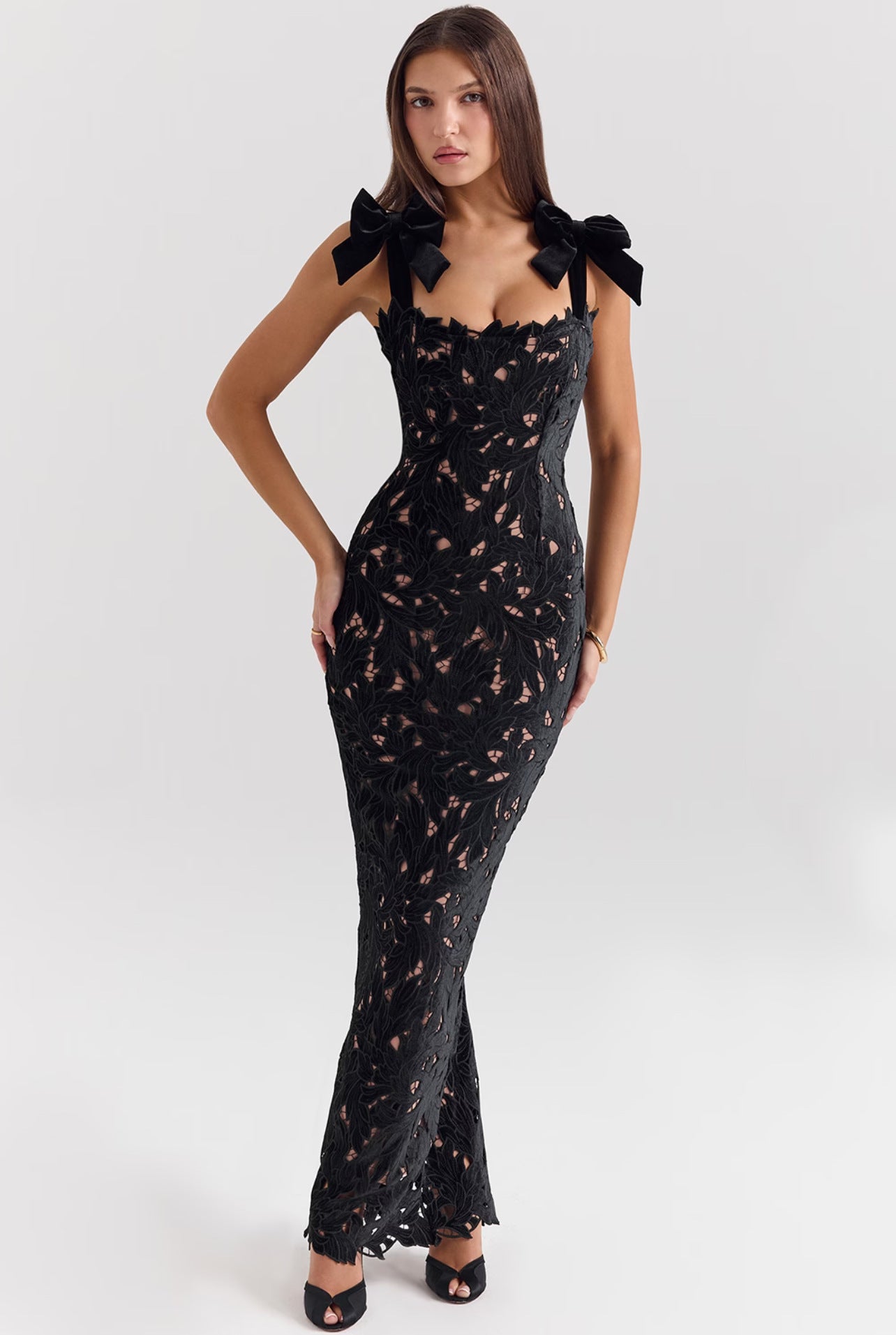 Rococo Lace Midi Dress