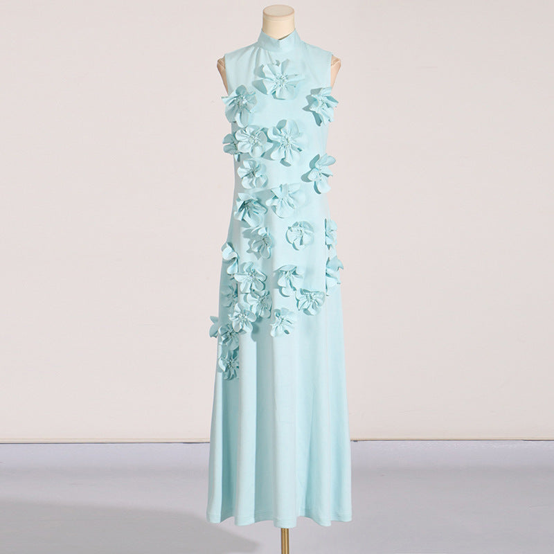 Bloom Allure 3D Floral Maxi Dress
