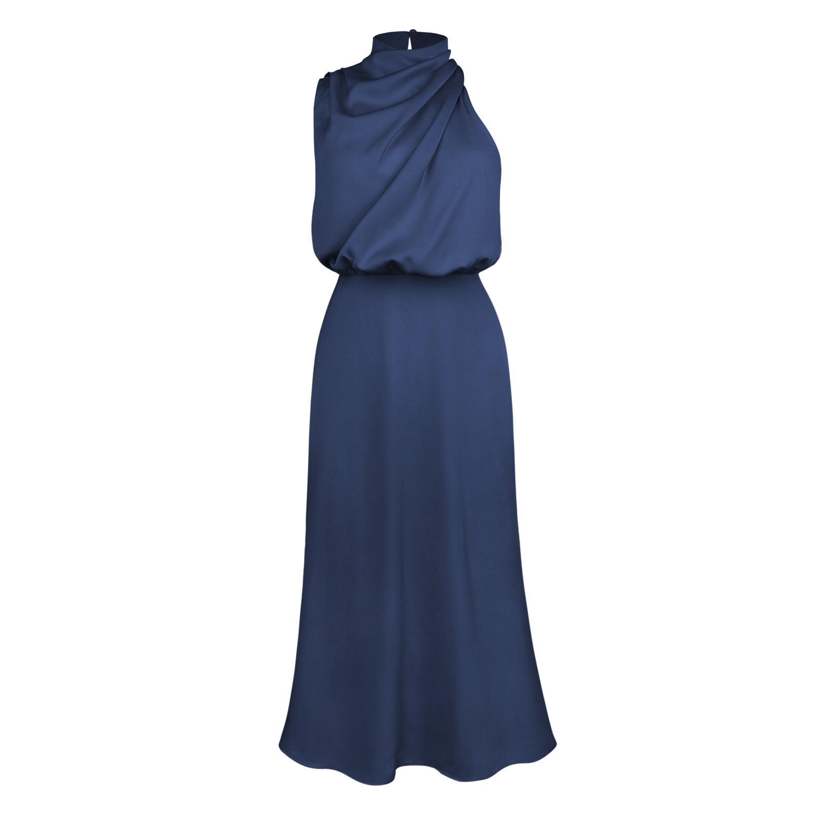 Draped Satin Dress