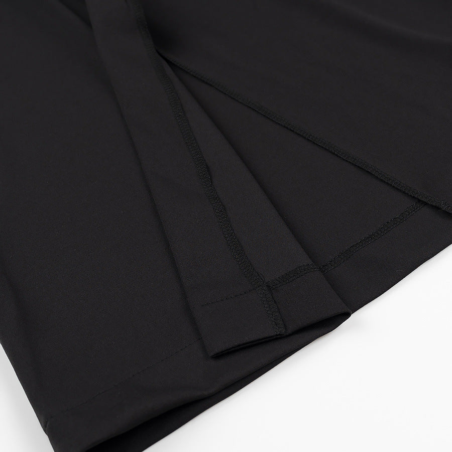 Elegant Rose Detailed Black Suit