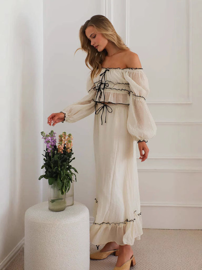 Vintage Dream Tulle Maxi Set
