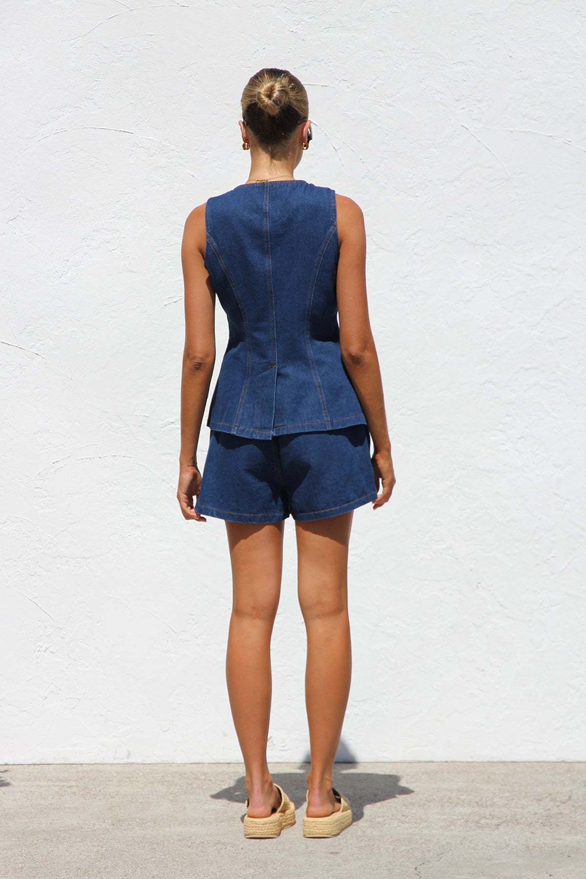 Jeans - Vest Shorts Set
