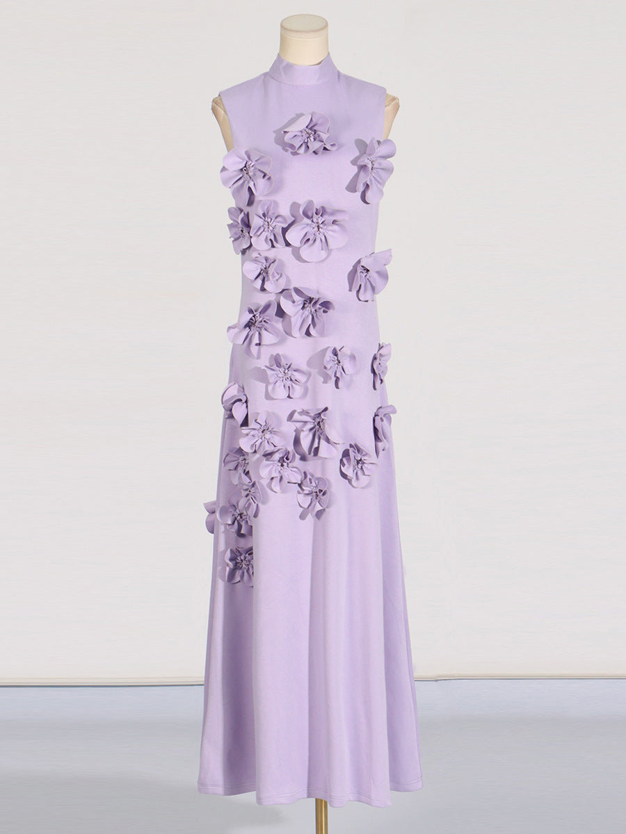 Bloom Allure 3D Floral Maxi Dress