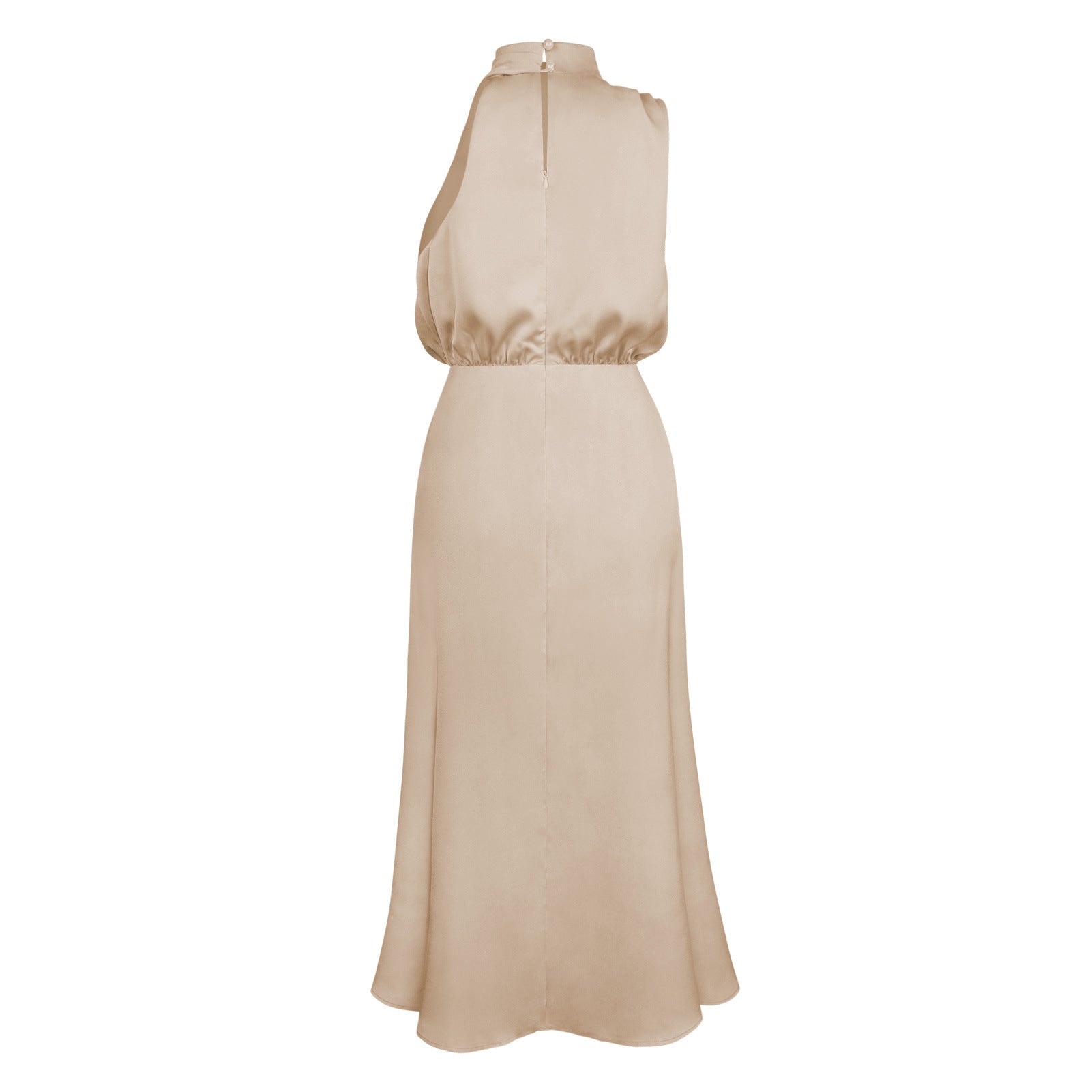 Draped Satin Dress