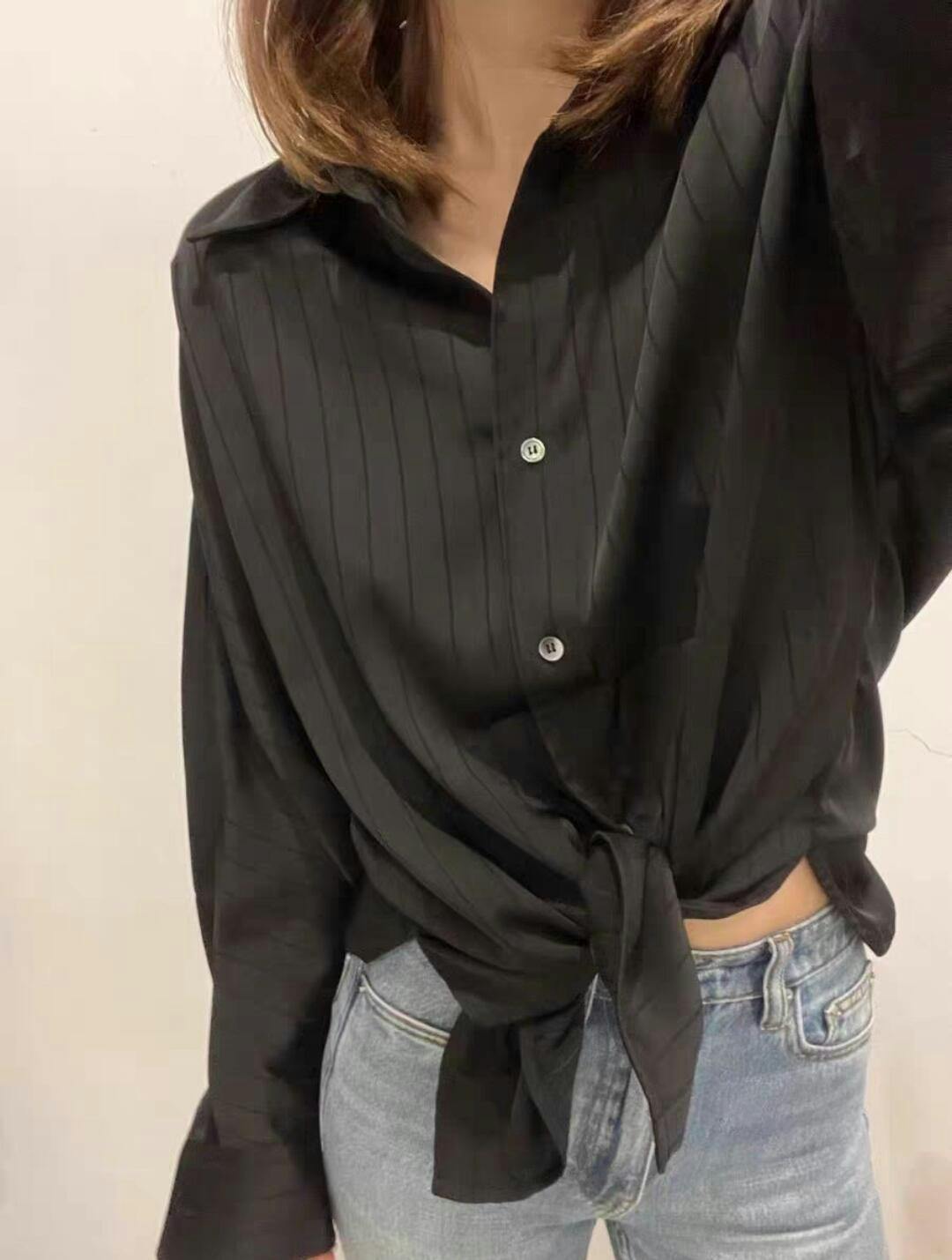 High Neck Knitted Blouse