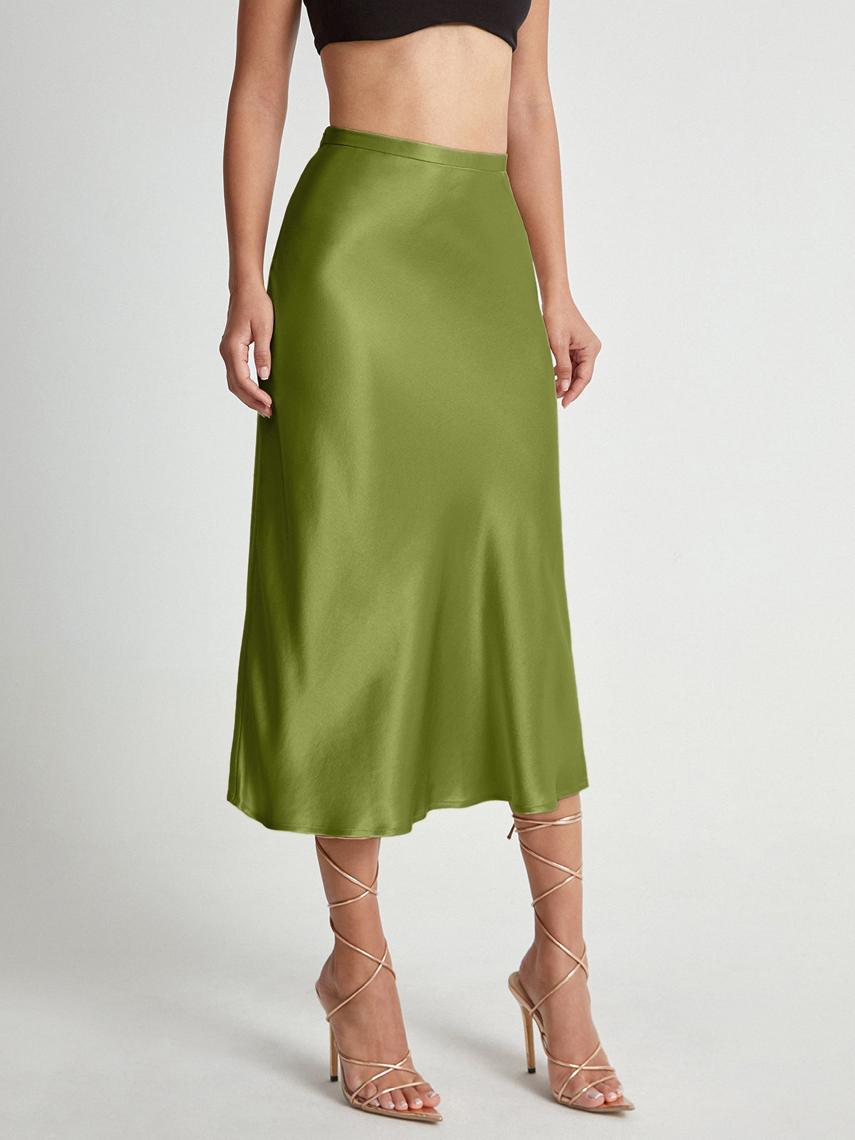 Satin Textured Skirt