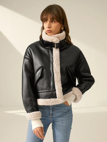 Sheepskin Leather Jacket