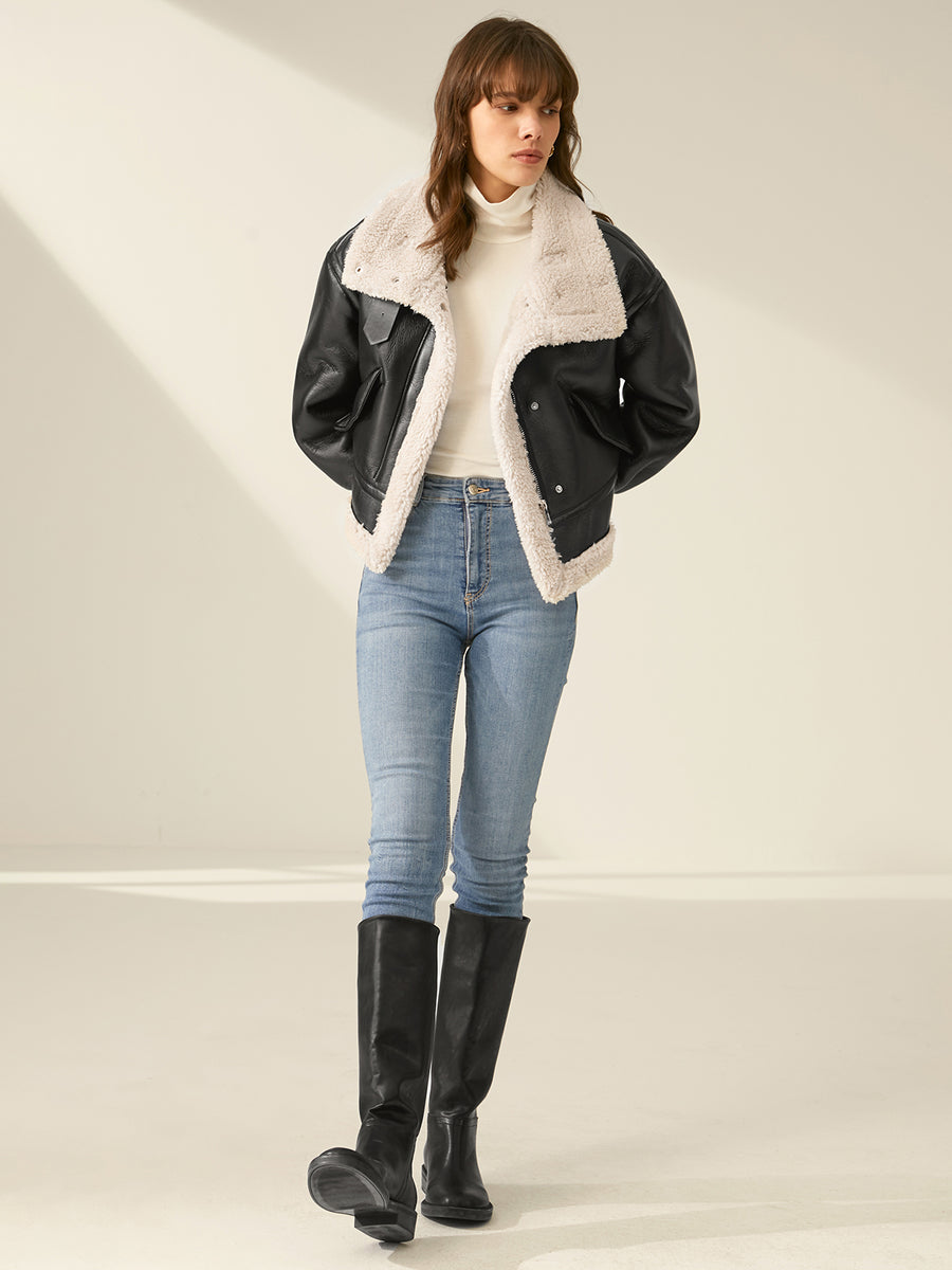 Sheepskin Leather Jacket