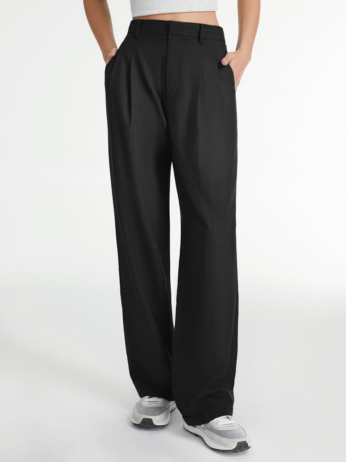 Wide Leg High Waist Trousers Product Description