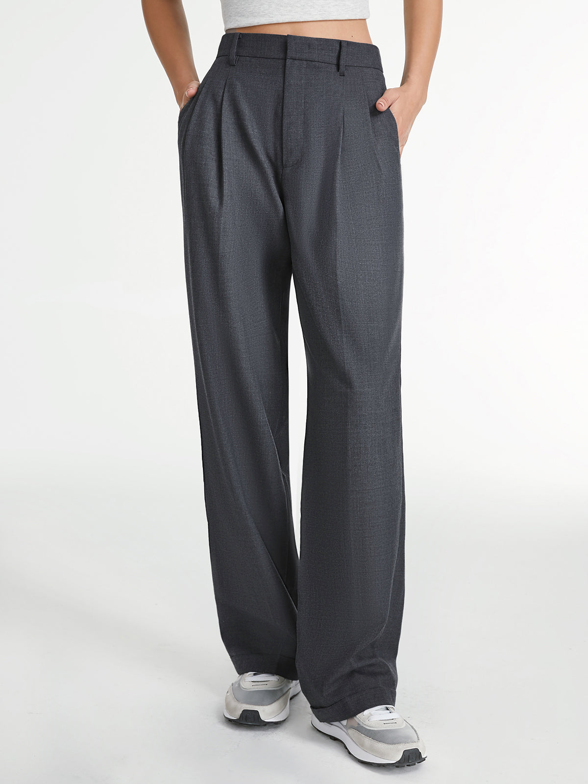 Wide Leg High Waist Trousers Product Description