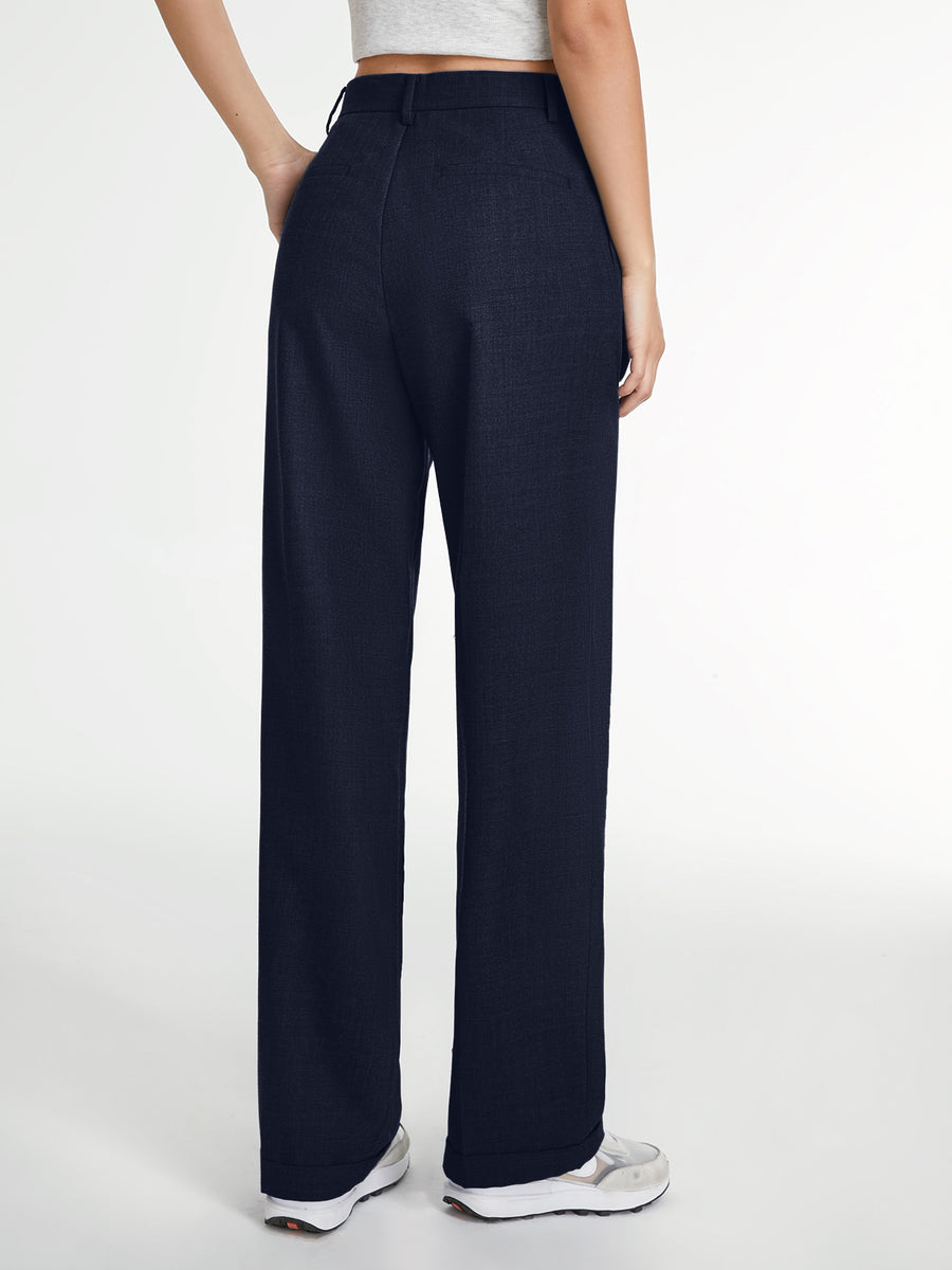 Wide Leg High Waist Trousers Product Description