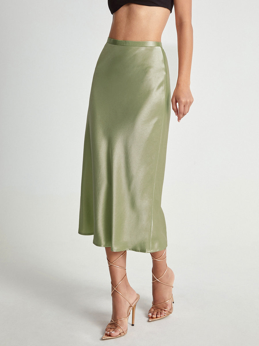 Satin Textured Skirt