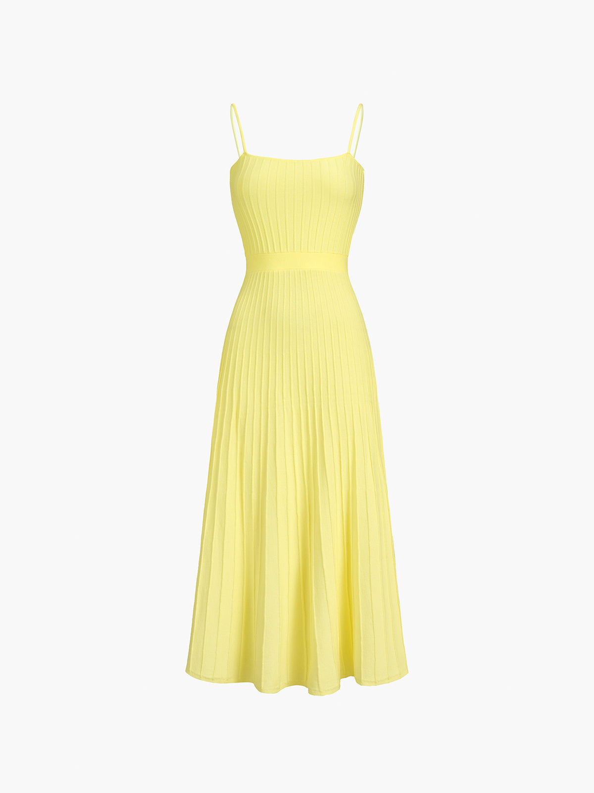 Soft Pleats Strap Dress