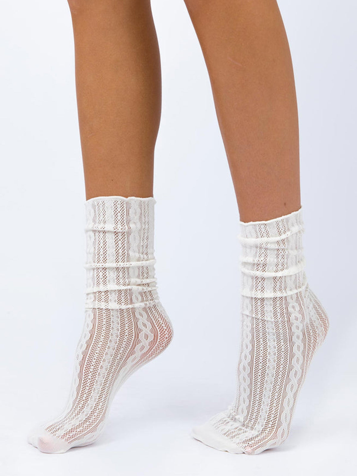 Romantic Lace Detailed Socks