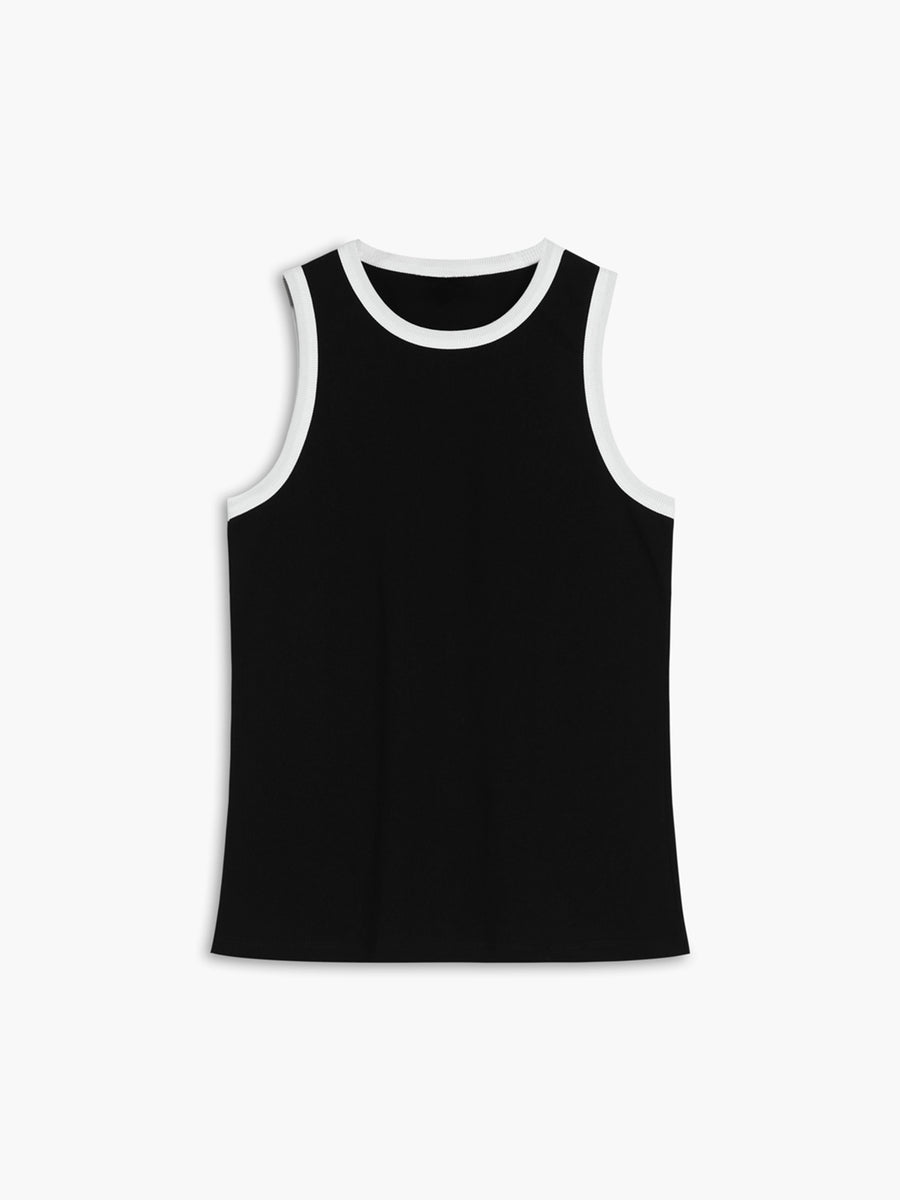 Contrast Cut Tank Top