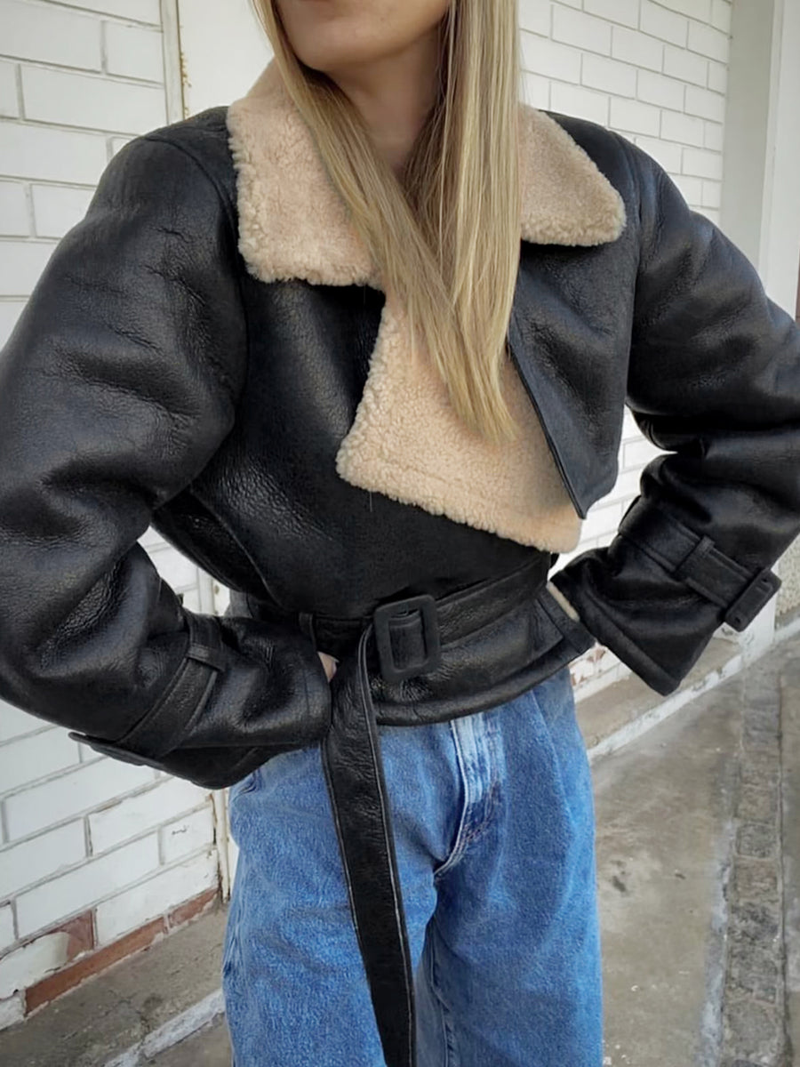 New Season Sheepskin Leather Jacket