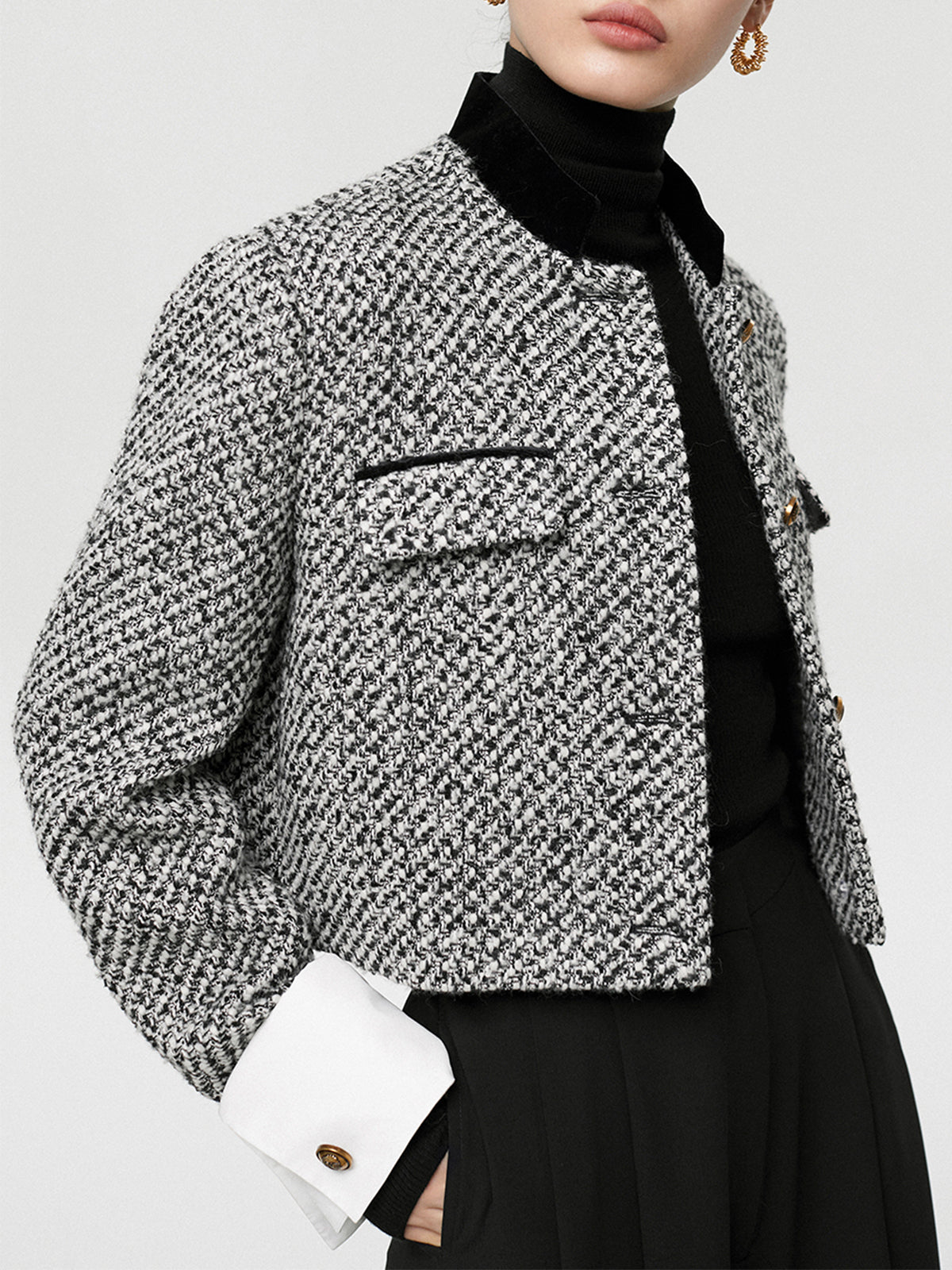 Tweed Boucle Short Blazer