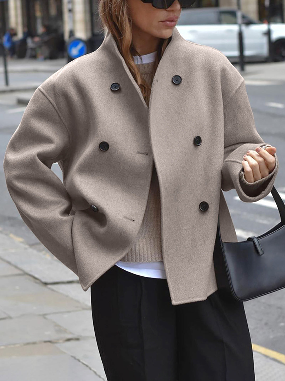 Oversized Buttoned Jacket