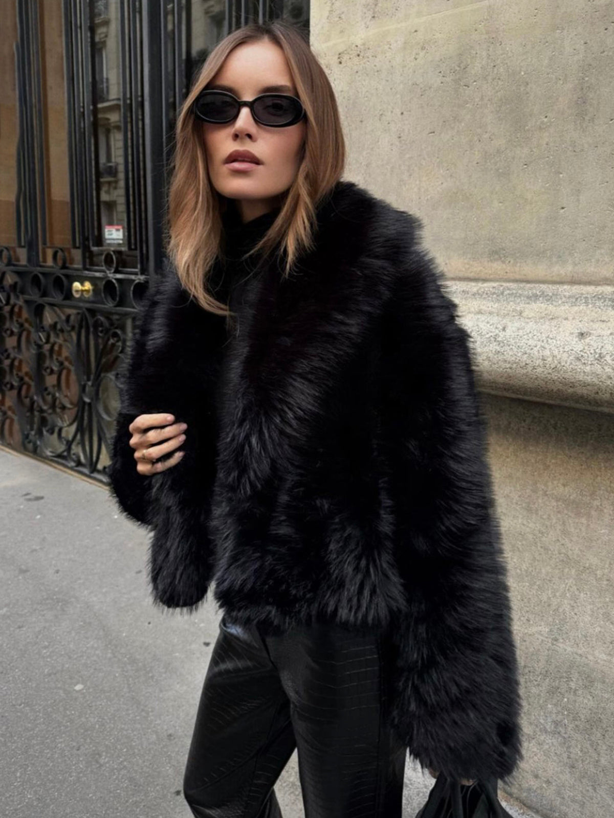 Black Fur Jacket