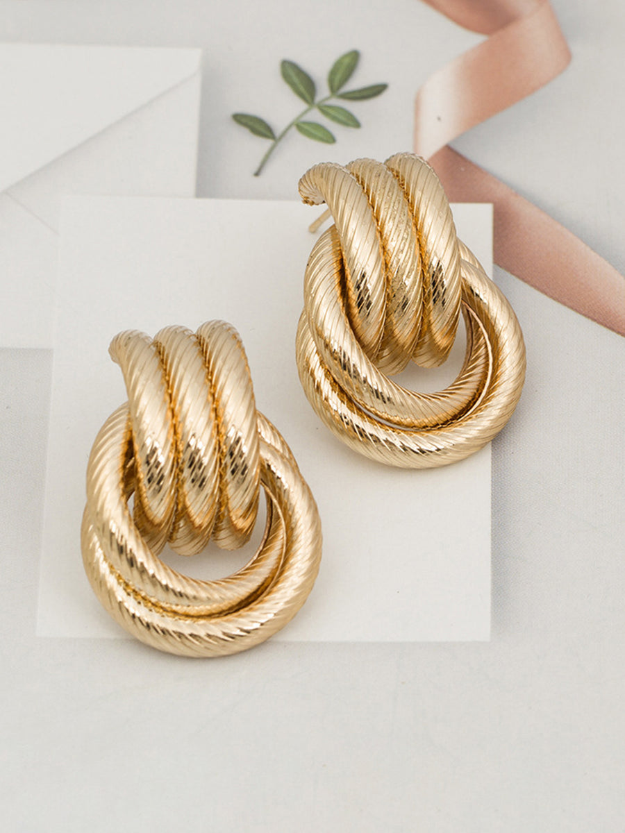 3-Piece Twisted Earrings