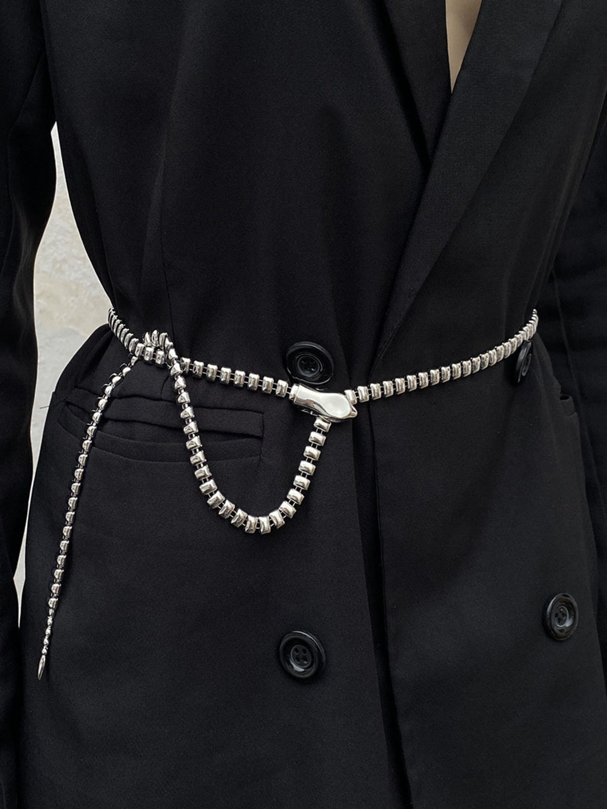 Modern Metal Snake Chain Belt