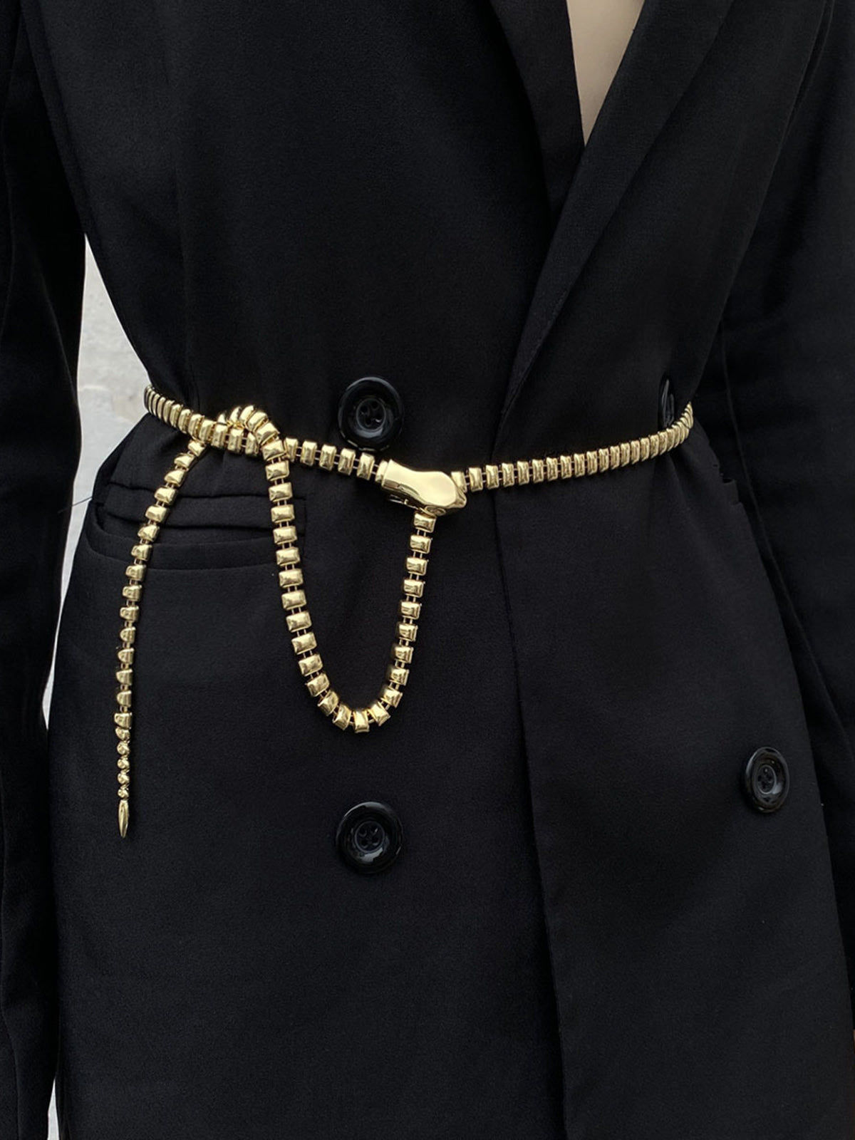 Modern Metal Snake Chain Belt