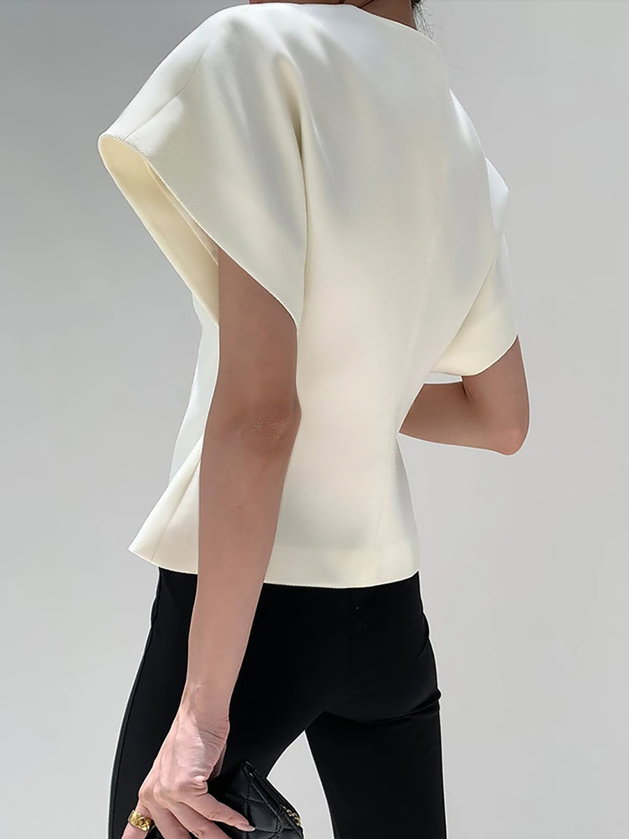 Minimal and Stylish Asymmetrical Blouse