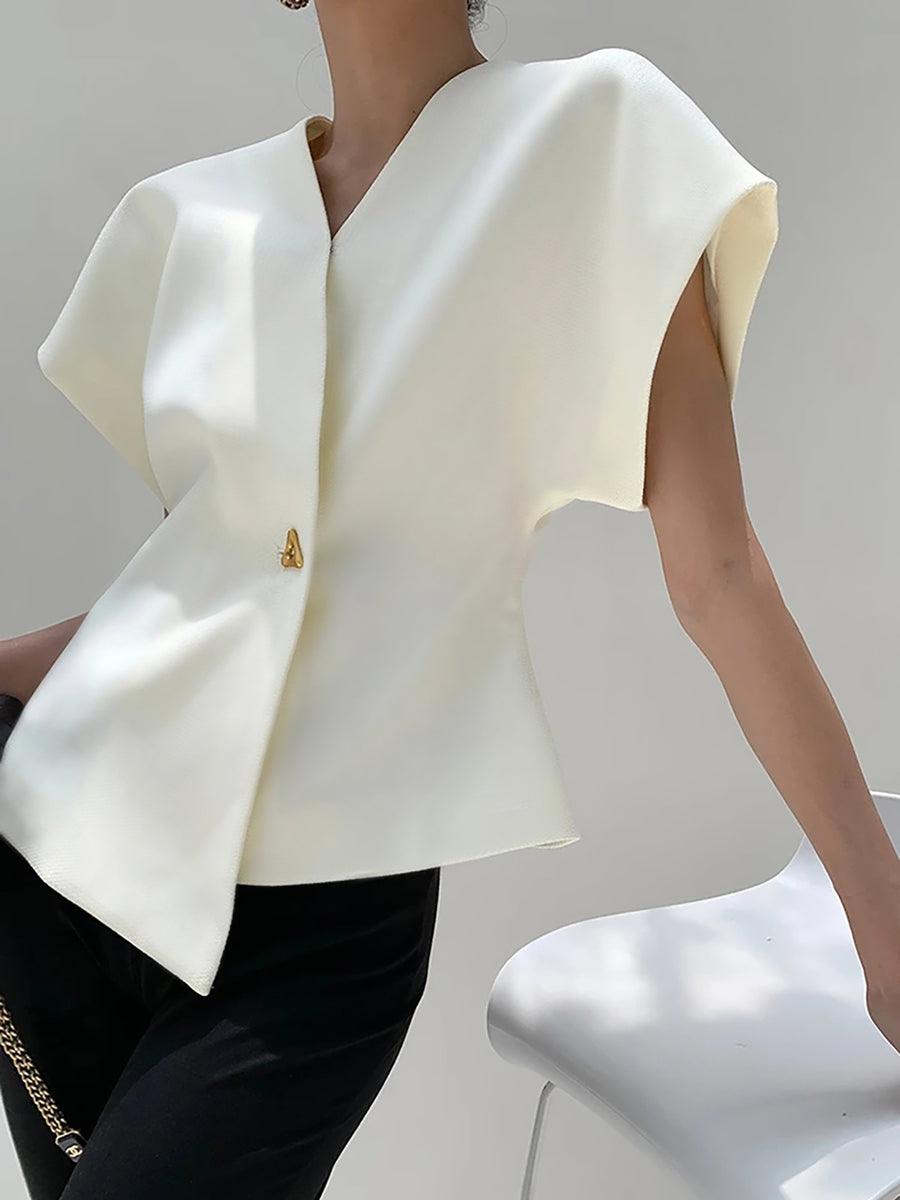 Minimal and Stylish Asymmetrical Blouse