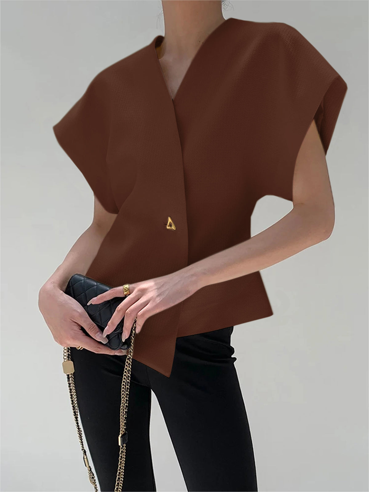 Minimal and Stylish Asymmetrical Blouse