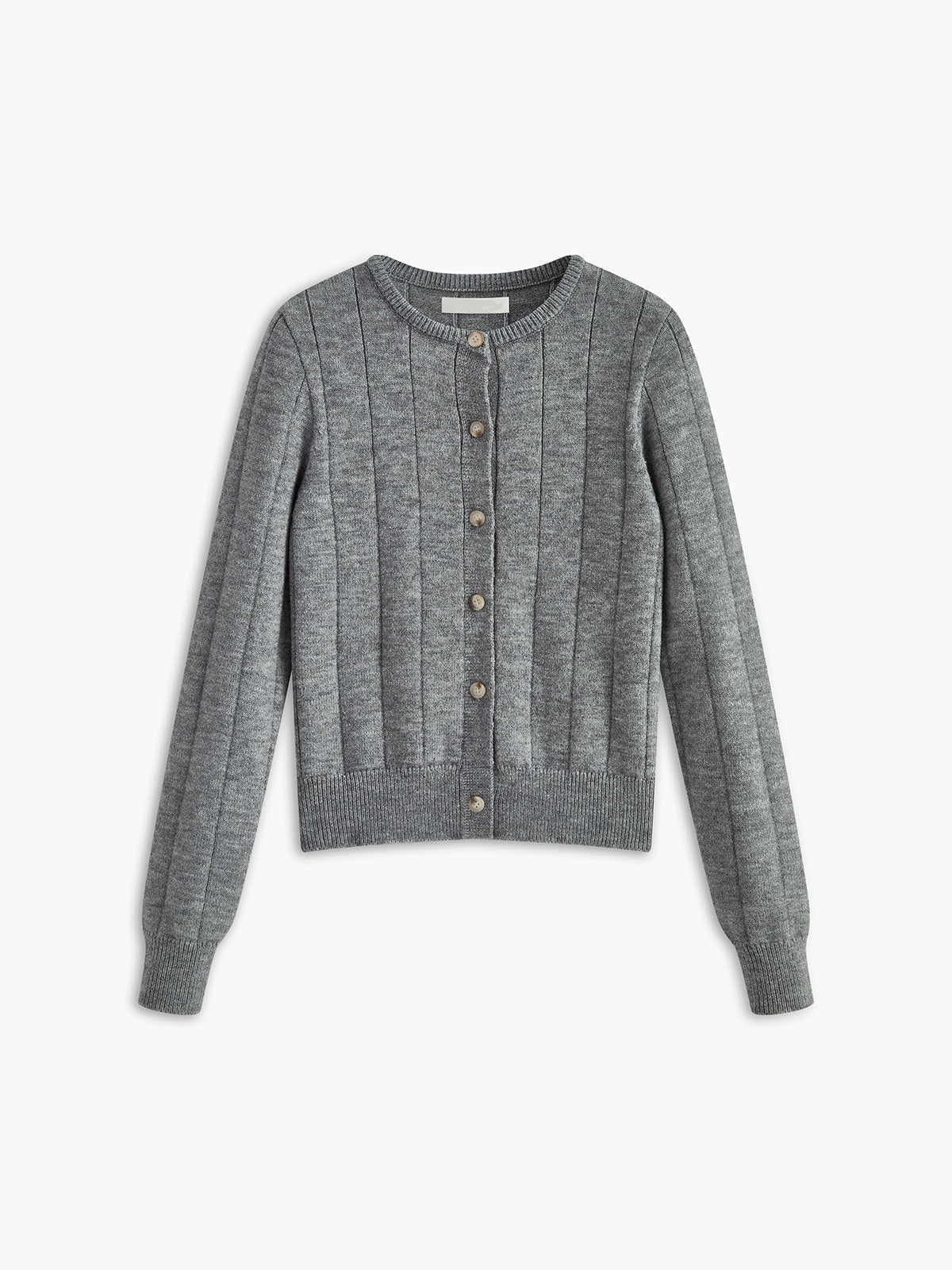 Buttoned Knit Cardigan