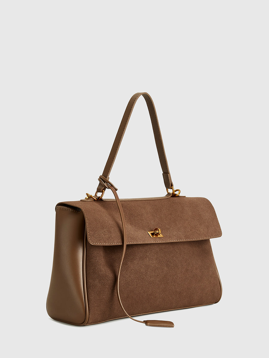 Stylish and Functional Suede Detailed Women's Bag