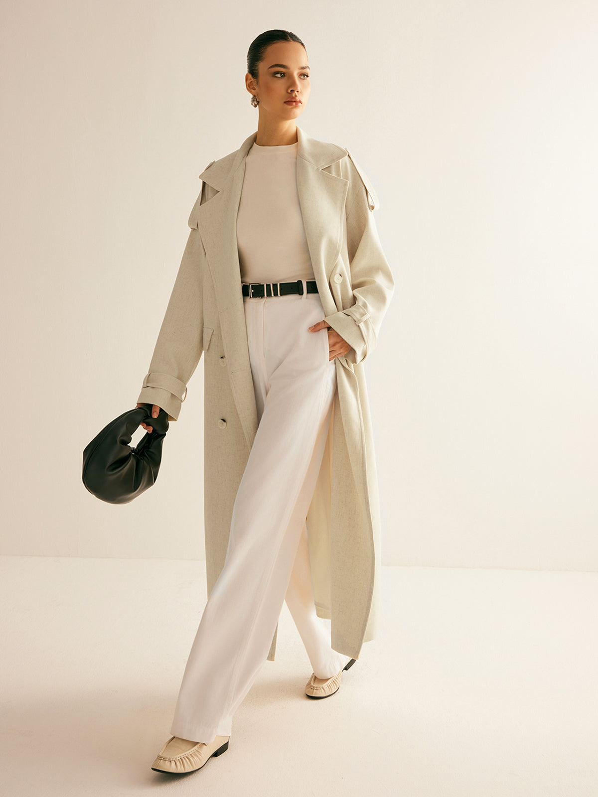 Elegant and Stylish Long Trench Coat