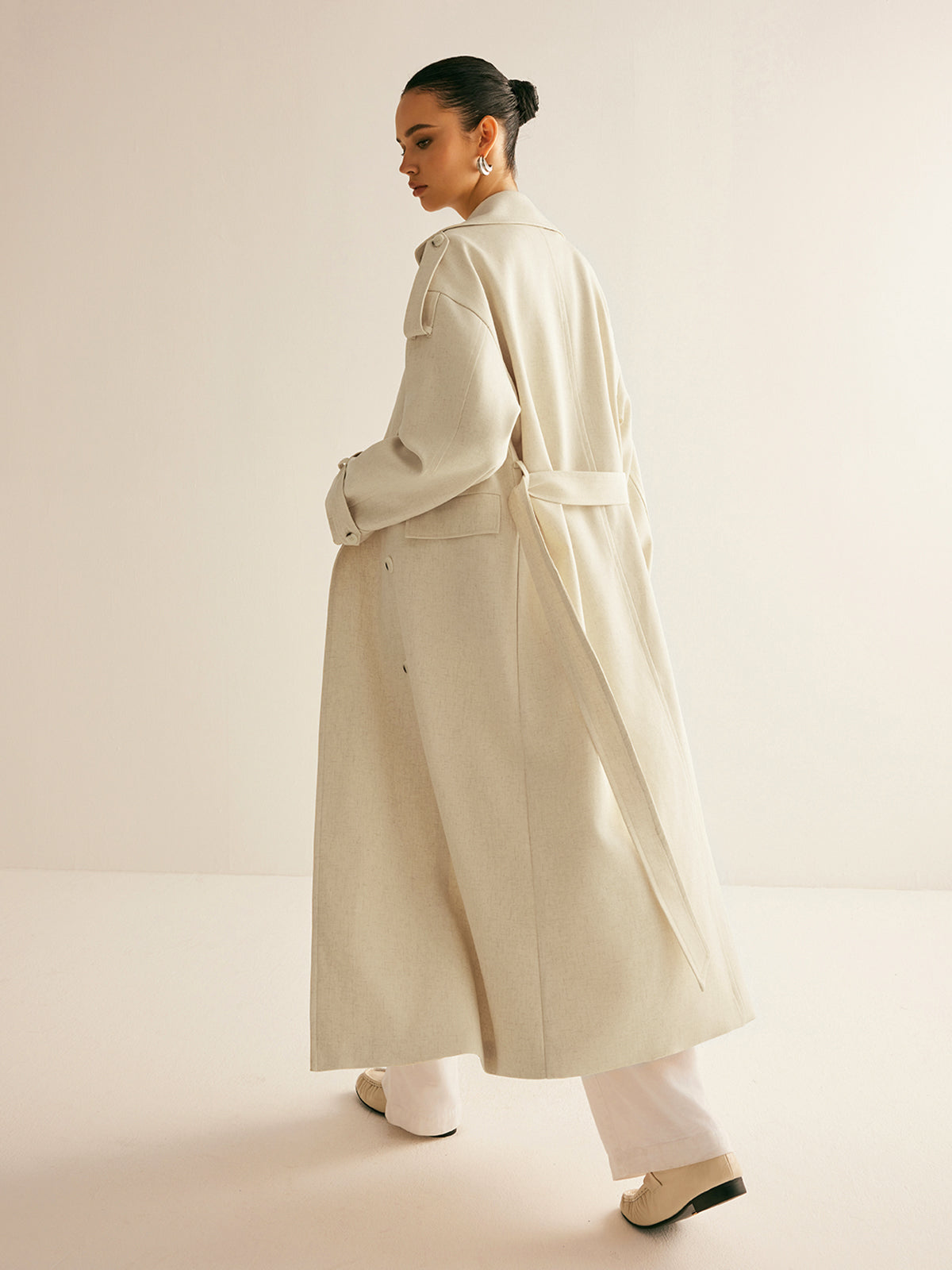 Elegant and Stylish Long Trench Coat