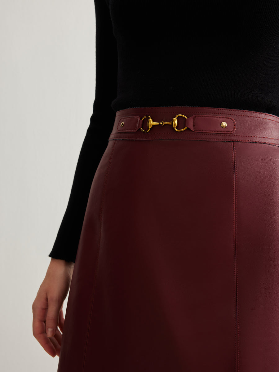 New Season 100% Genuine Leather Skirt