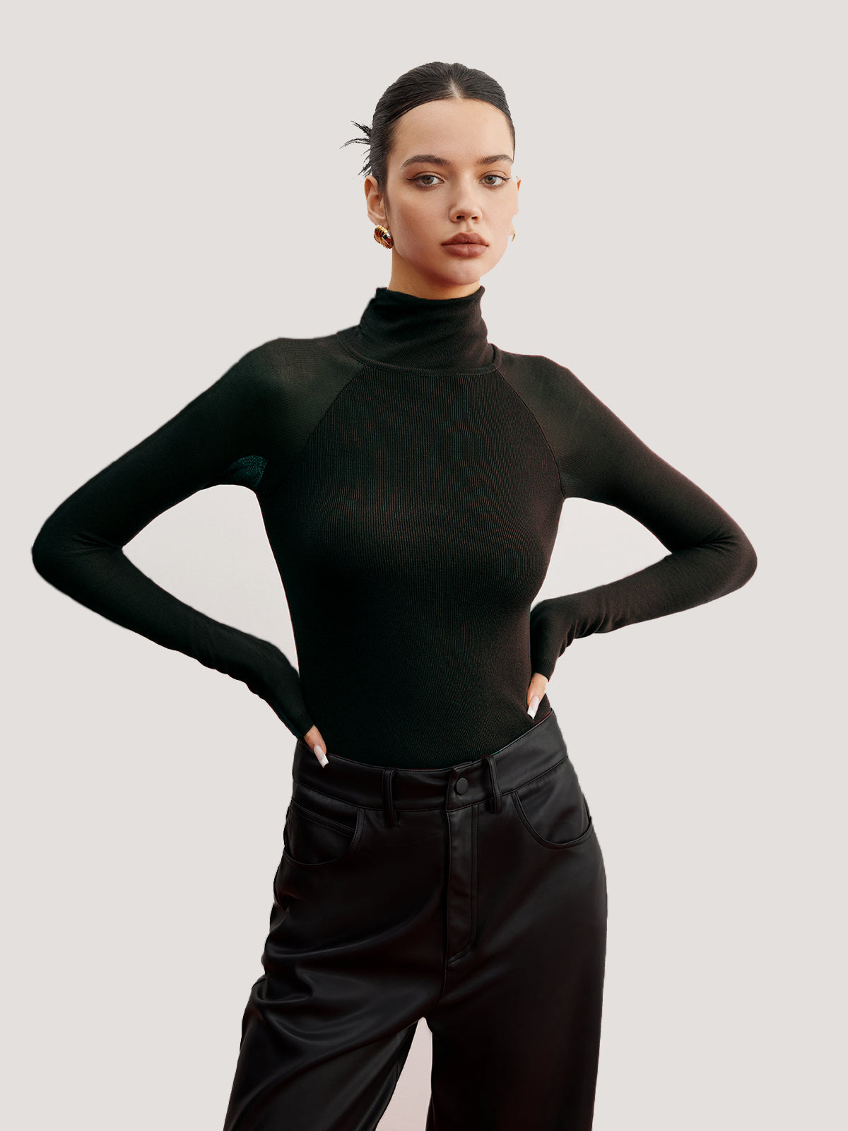 100% Wool Turtleneck Sweater