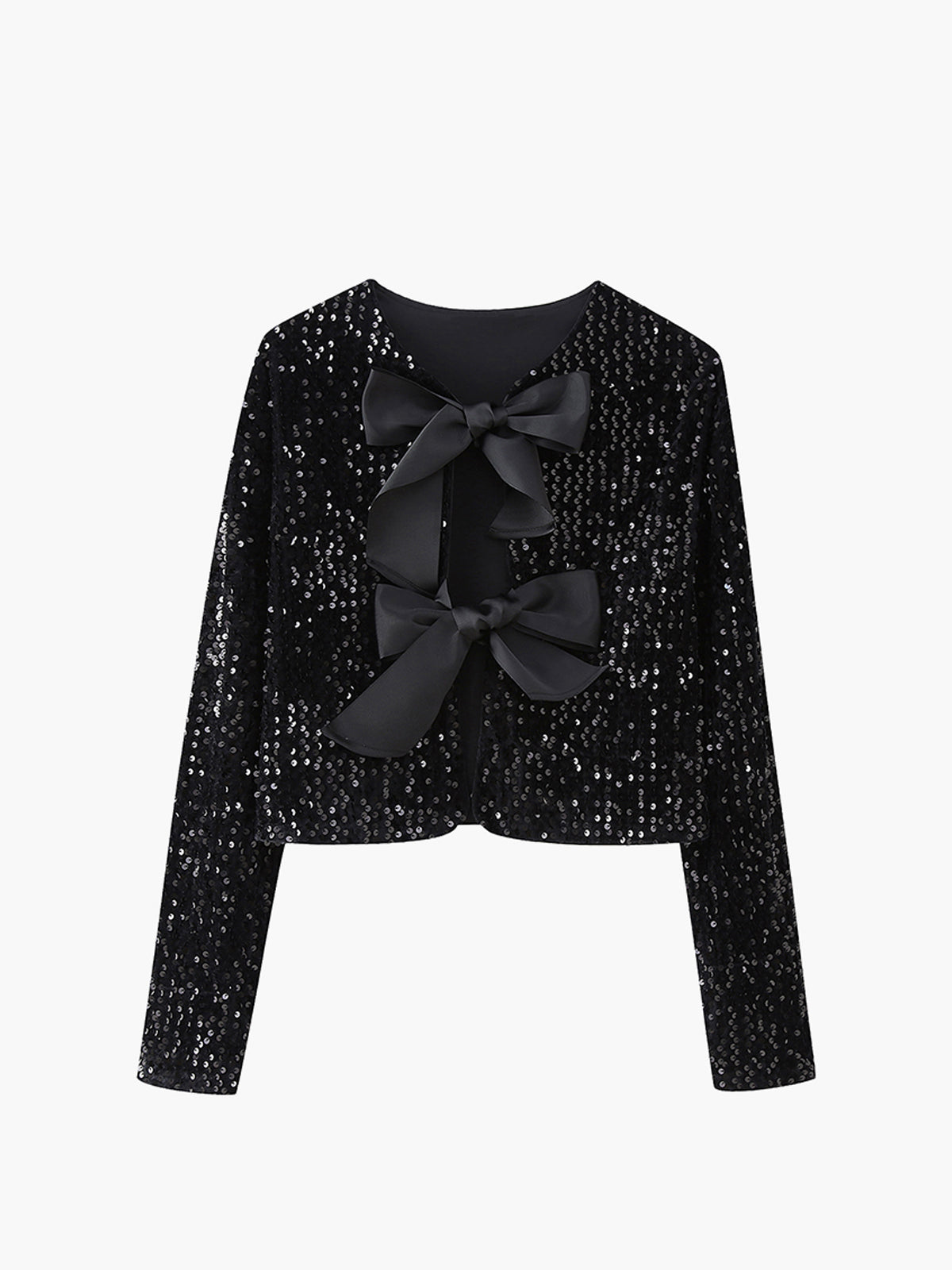 Sequined and Bow Jacket