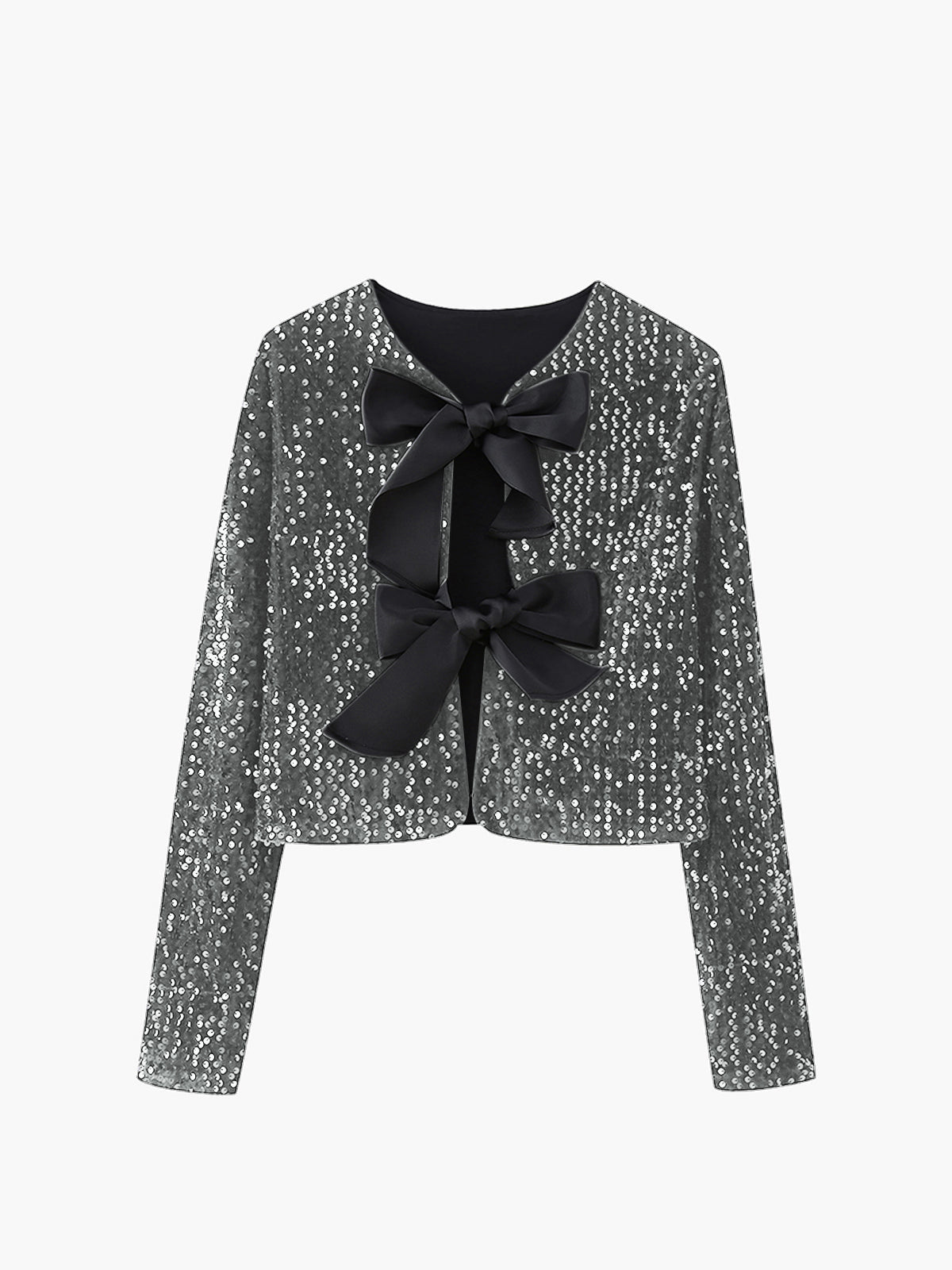 Sequined and Bow Jacket