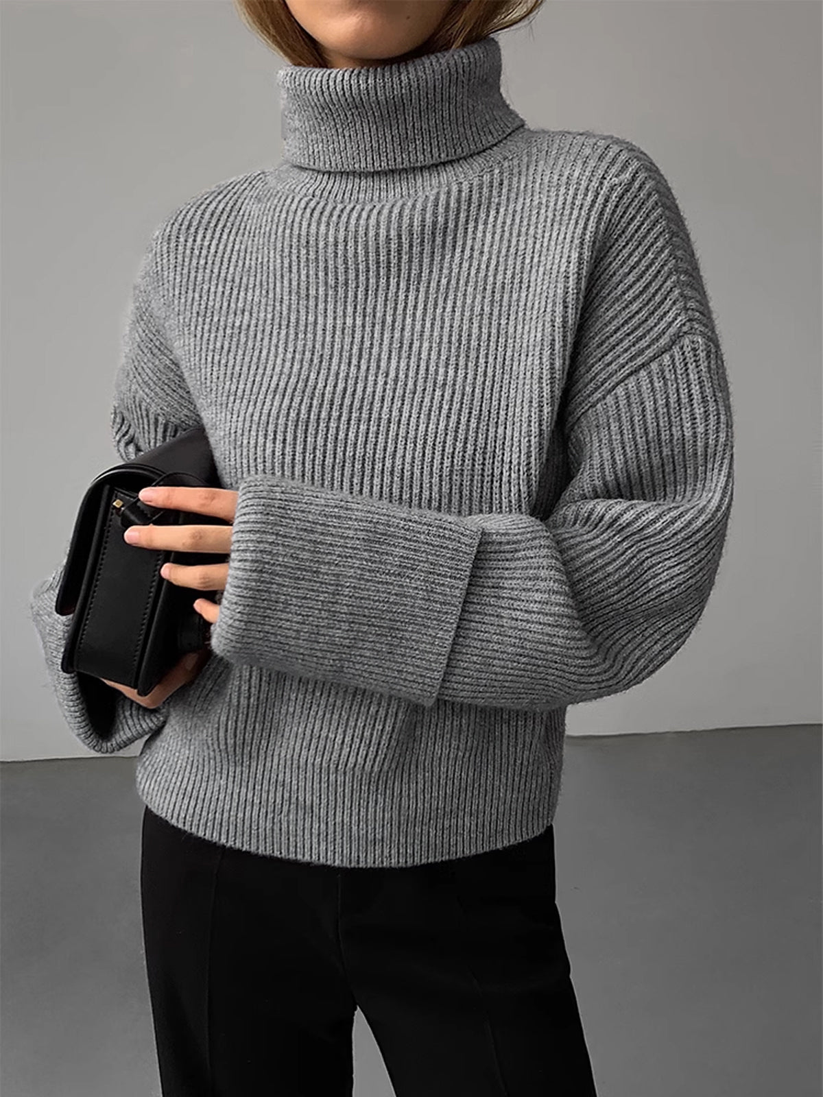 Over Size Turtleneck Sweater