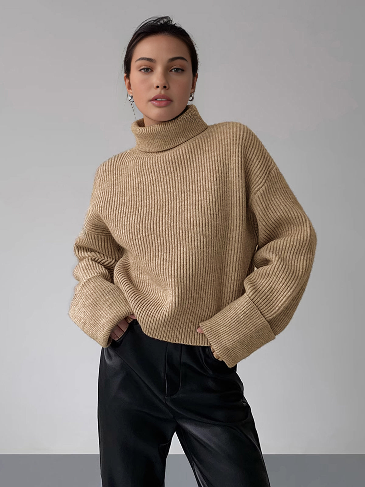 Over Size Turtleneck Sweater