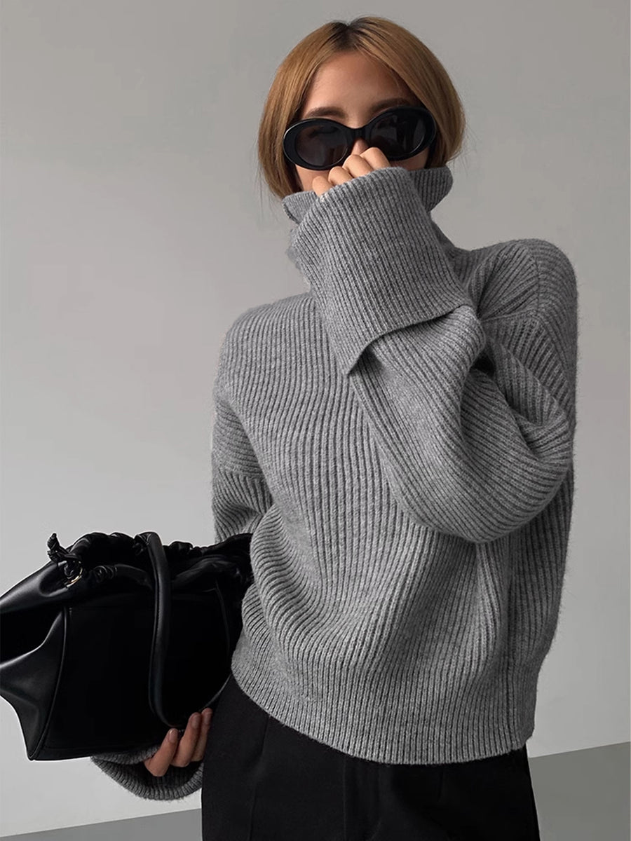 Over Size Turtleneck Sweater