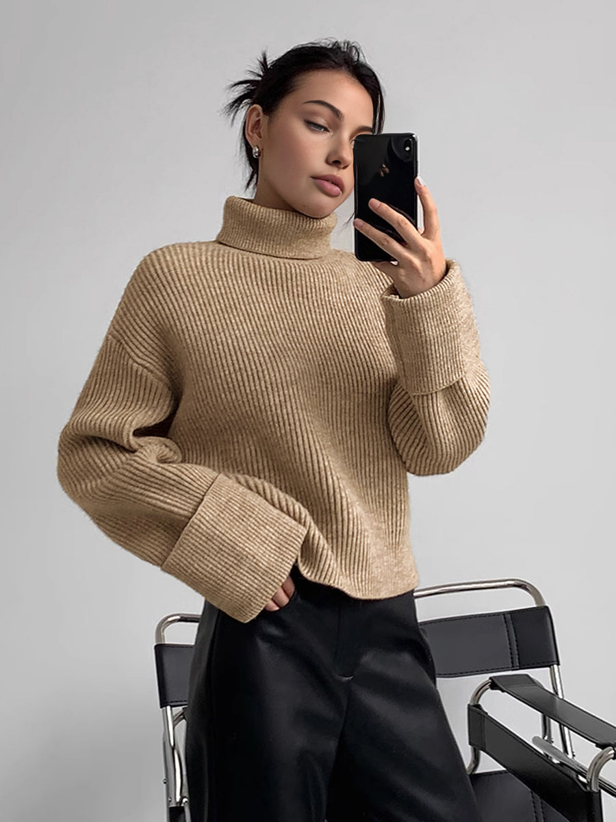 Over Size Turtleneck Sweater